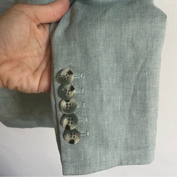 Veronica Beard Seaglass Miller Dickey Jacket Linen Sz 8 in good/used condition - Picture 2 of 5